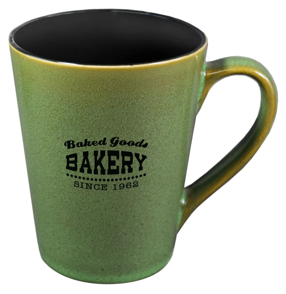 Mug Dublin 15 oz bicolore vert/noir dans une boîte cadeau marron Ripple