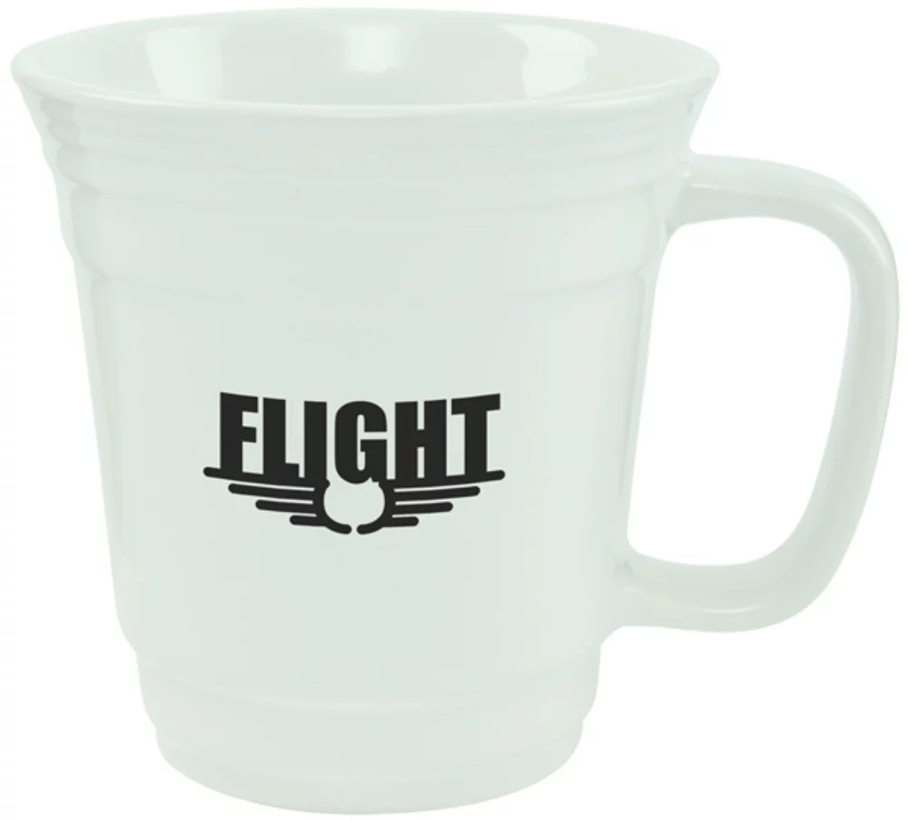 Tasse blanche Fiesta de 13,4 oz dans une boîte cadeau Ripple.