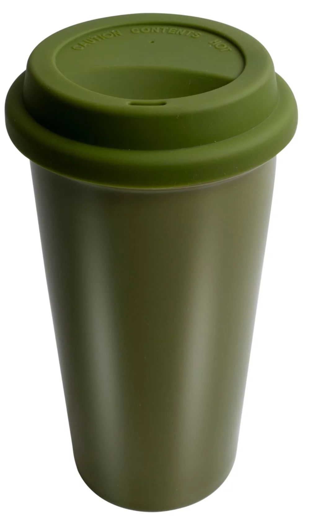 Cape Breton 12oz 2tone green/white glossy double wall tumbler