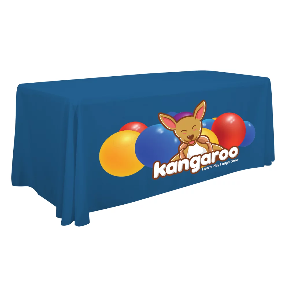 Jeté de table standard de 6' (pleine couleur sur le devant uniquement)