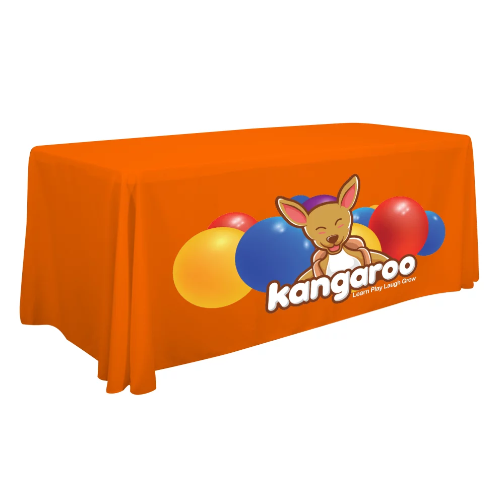 Jeté de table standard de 6' (pleine couleur sur le devant uniquement)