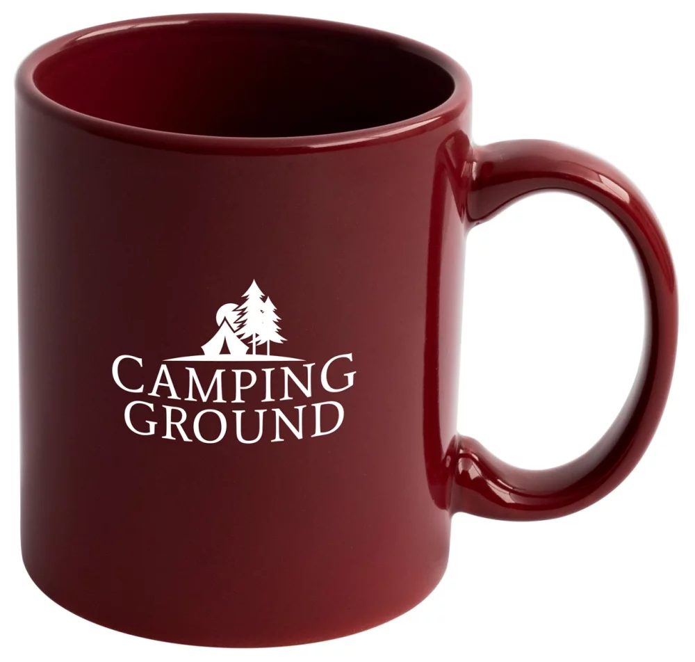 Tasse de 11 onces en bordeaux de qualité premium