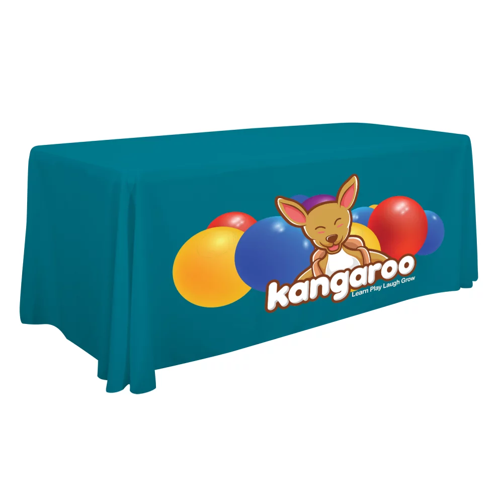 Jeté de table standard de 6' (pleine couleur sur le devant uniquement)