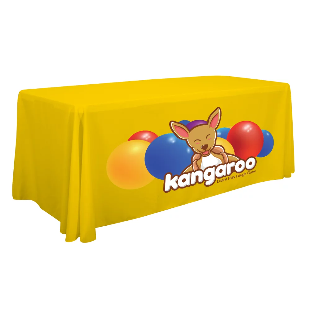 Jeté de table standard de 6' (pleine couleur sur le devant uniquement)