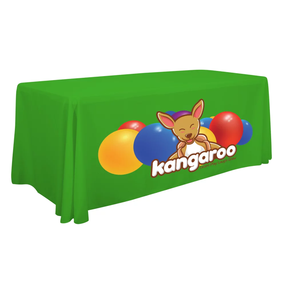 Jeté de table standard de 6' (pleine couleur sur le devant uniquement)