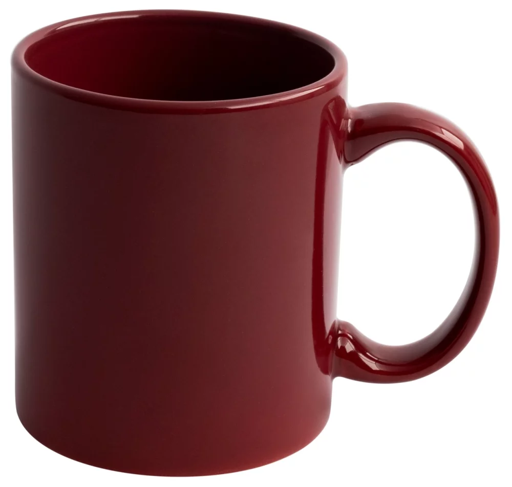 Tasse de 11 onces en bordeaux de qualité premium