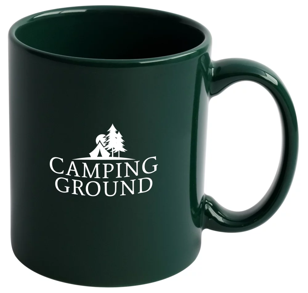 *Premium Stock 11oz dark green mug