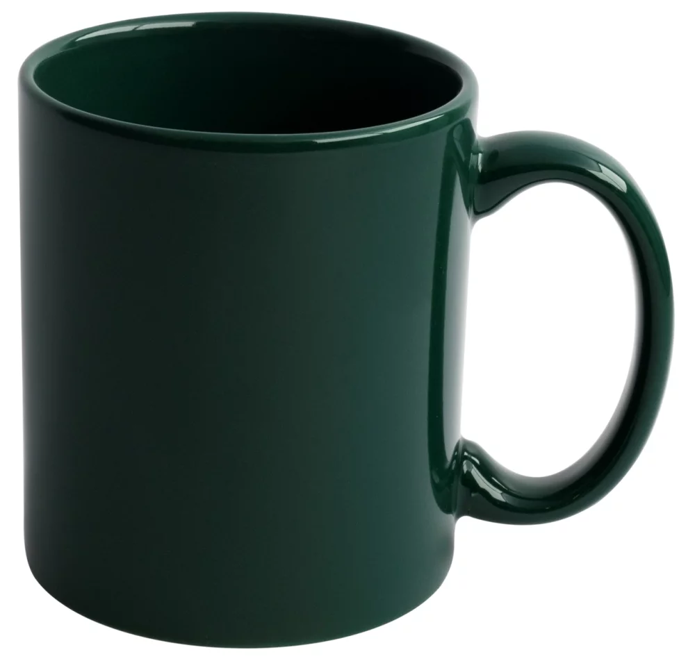 *Premium Stock 11oz dark green mug