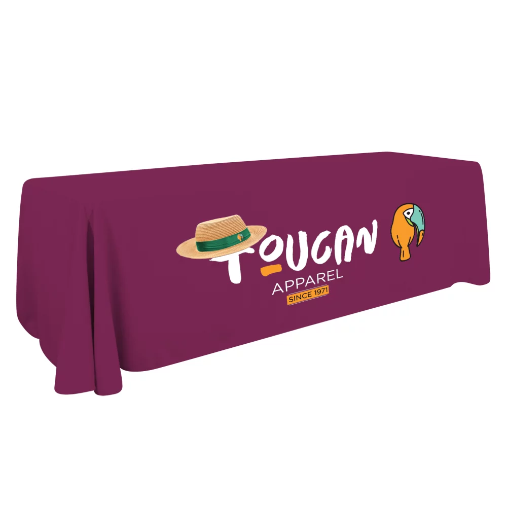 8' Economy Table Throw (Full-color Front Only)