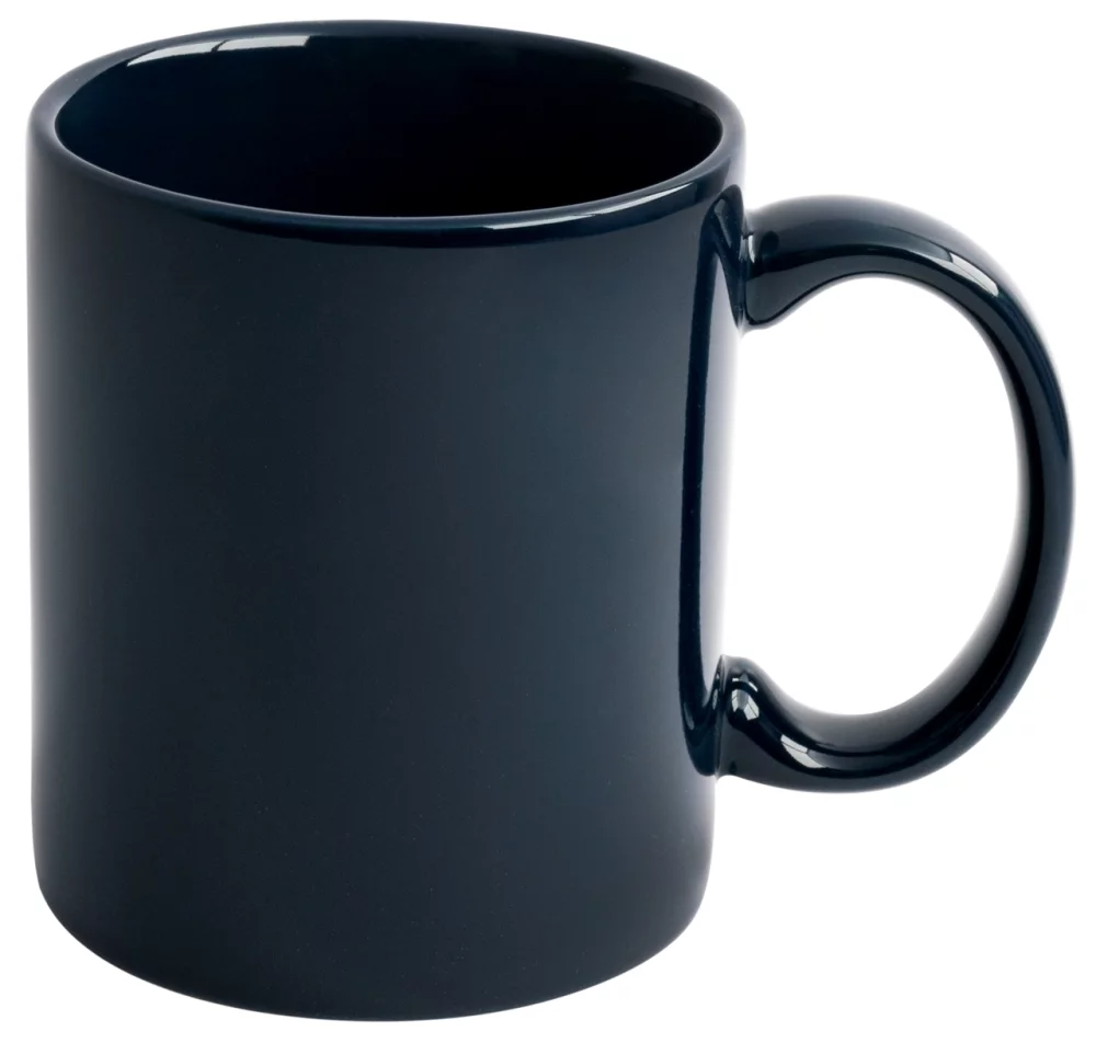 Tasse de 11 oz de couleur marine de qualité supérieure