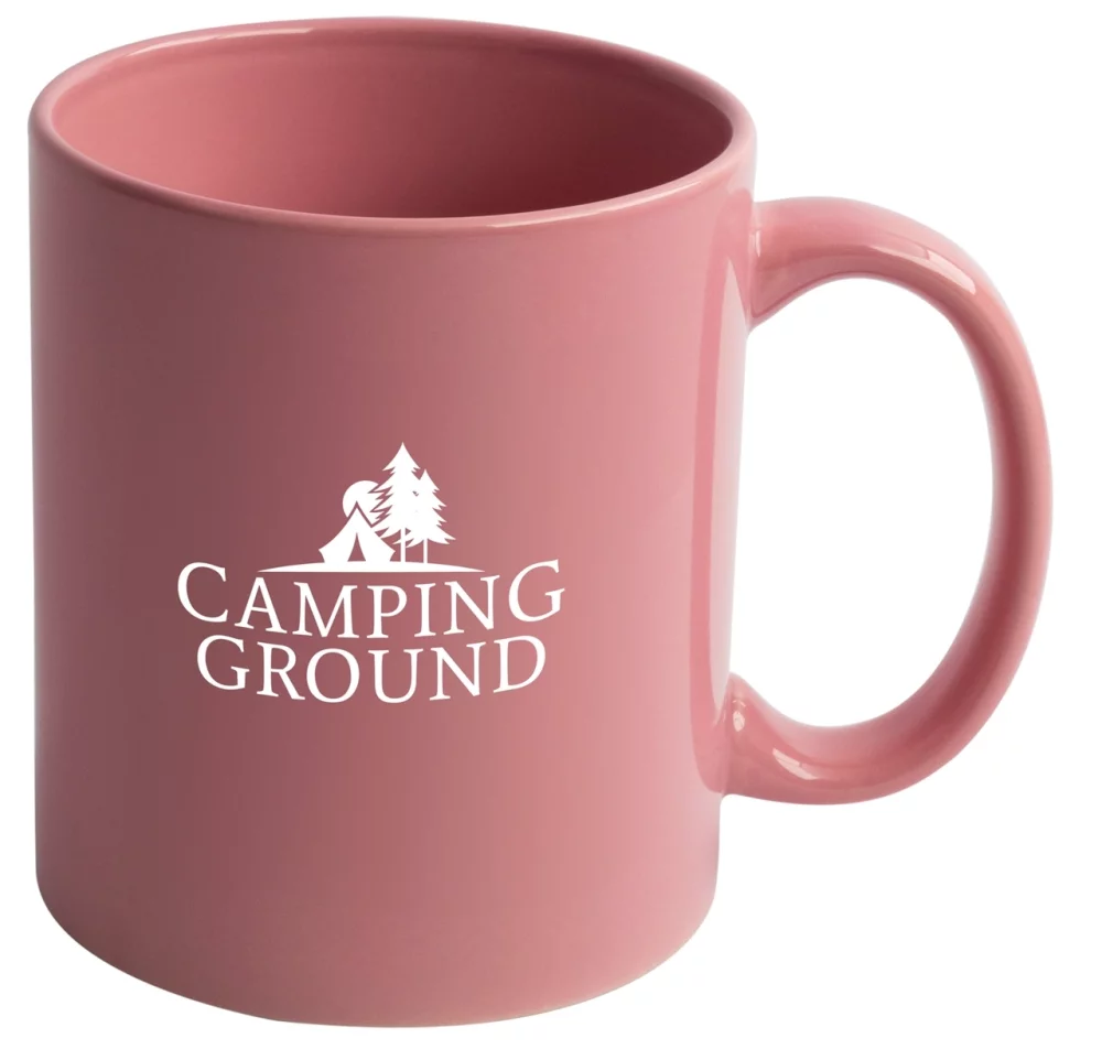 Tasse rose Premium en stock de 11 oz