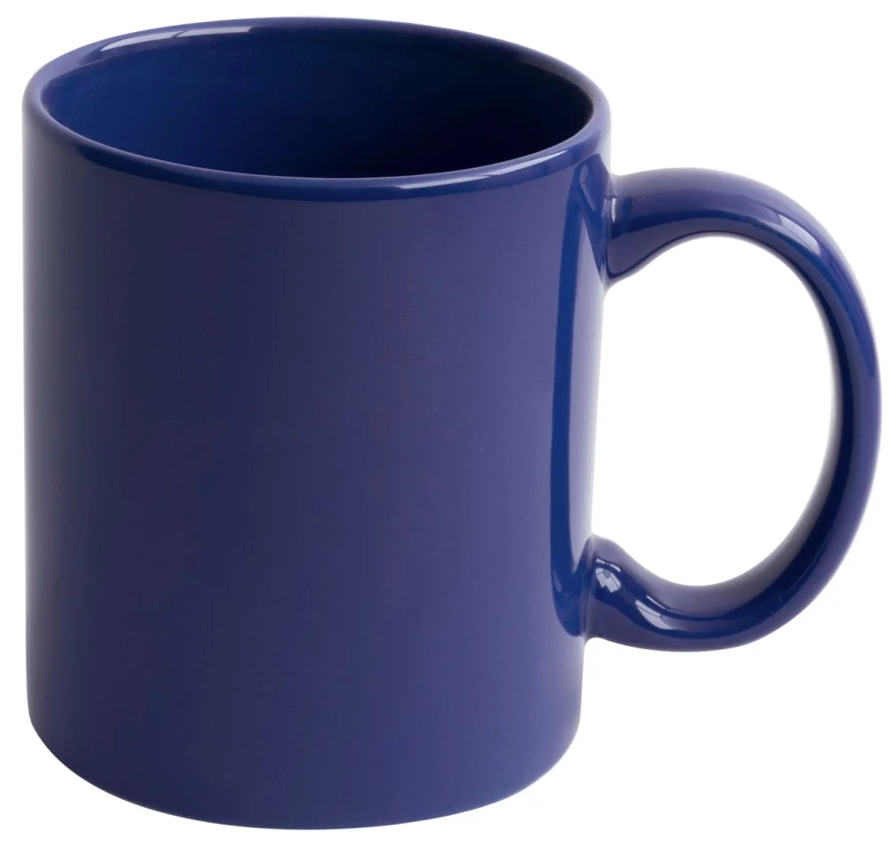Tasse premium de 11 oz de couleur bleu royal