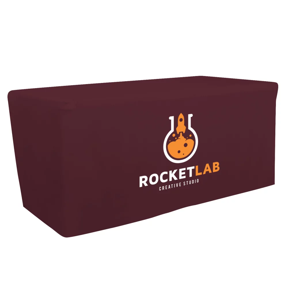 6' Fitted Table Throw (Full-Color Front Only)