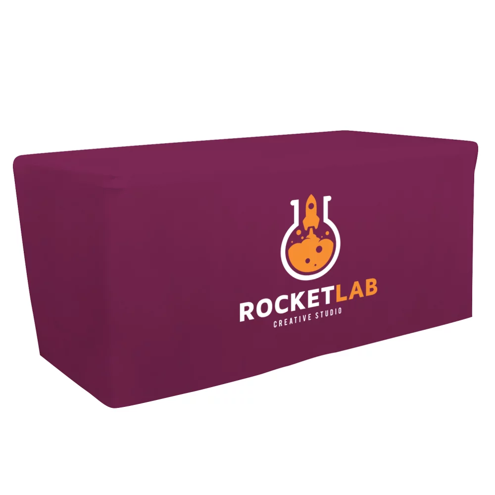 6' Fitted Table Throw (Full-Color Front Only)