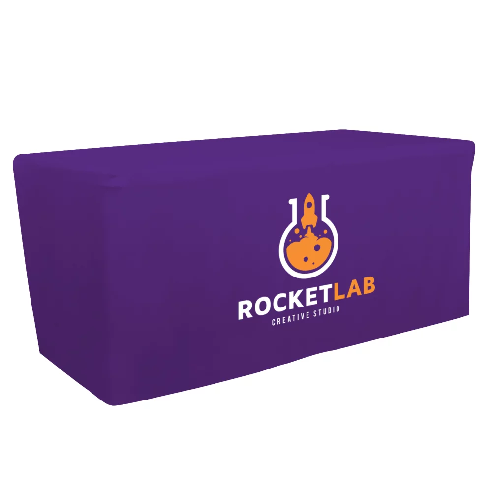 6' Fitted Table Throw (Full-Color Front Only)