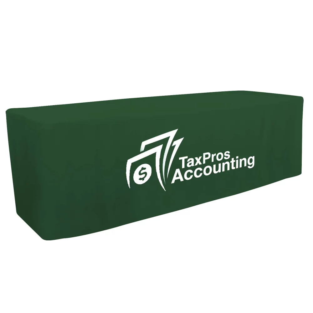 8' Fitted Table Throw (Full-Color Front Only)