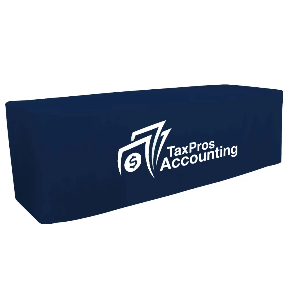 8' Fitted Table Throw (Full-Color Front Only)