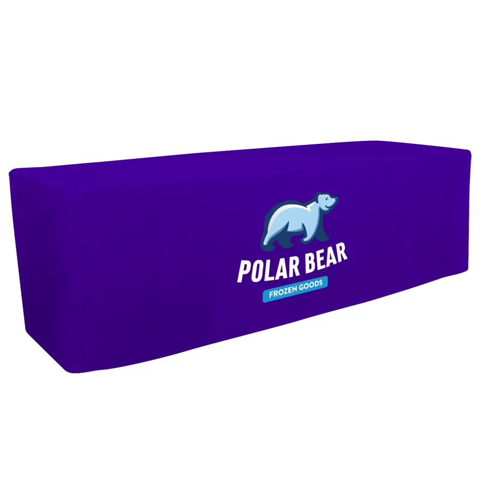 8' Fitted Table Throw (Full-Color Front Only)