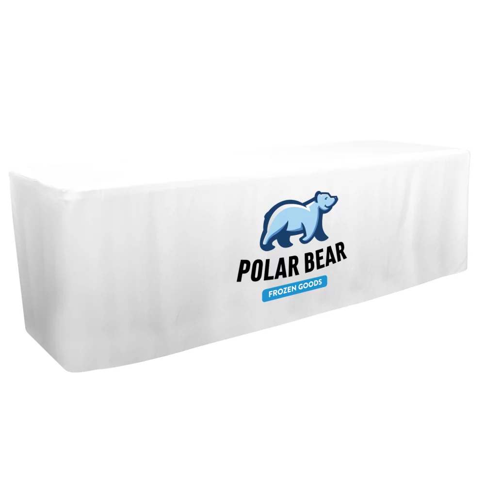 8' Fitted Table Throw (Full-Color Front Only)