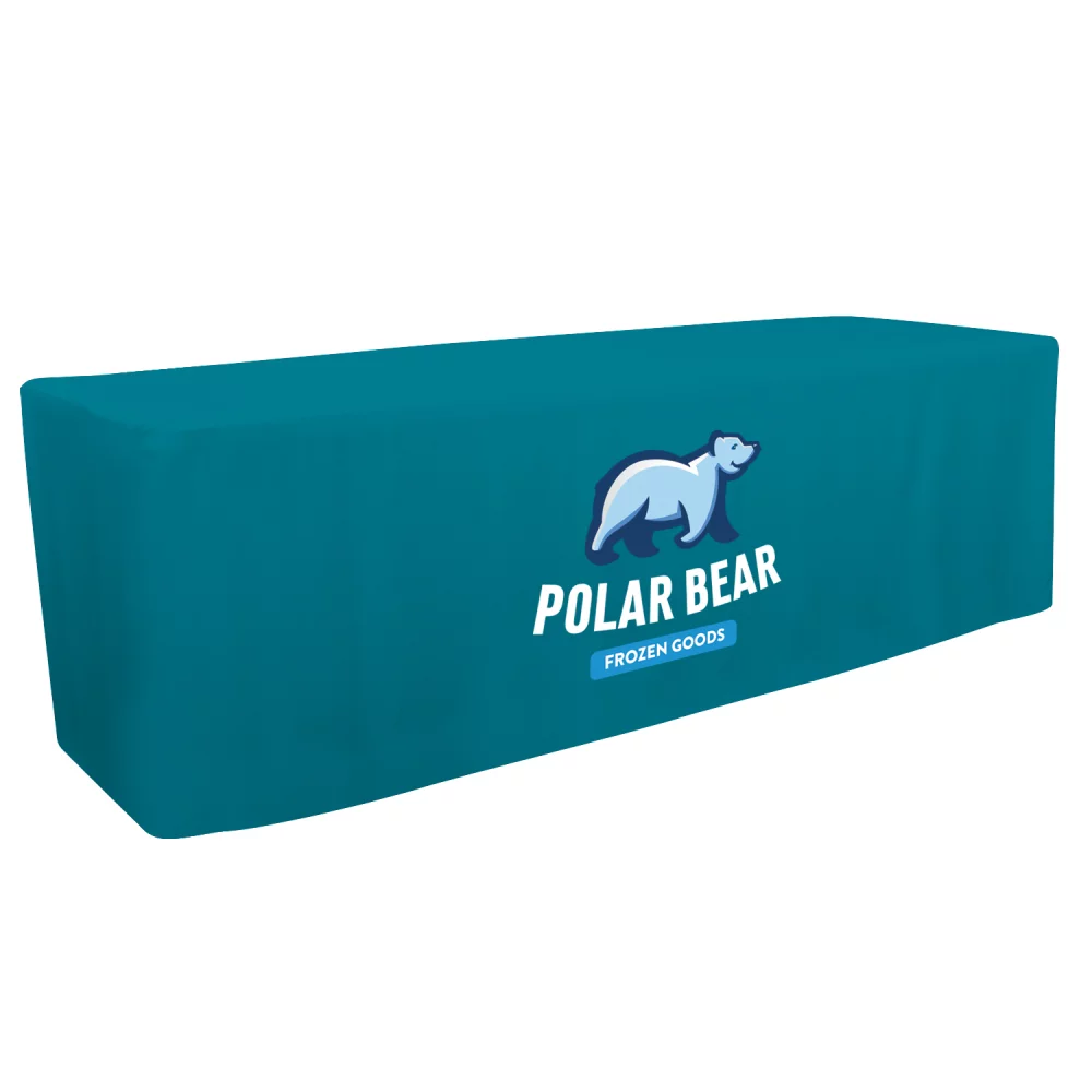 8' Fitted Table Throw (Full-Color Front Only)