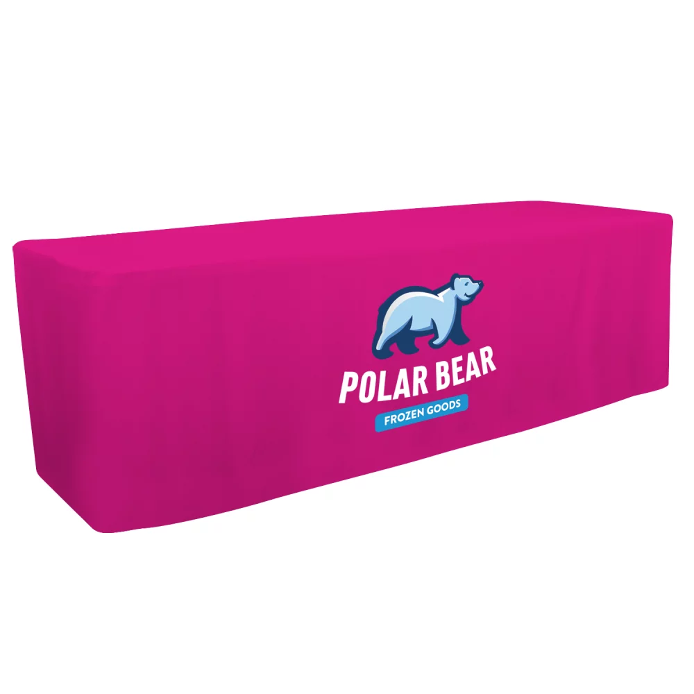 8' Fitted Table Throw (Full-Color Front Only)
