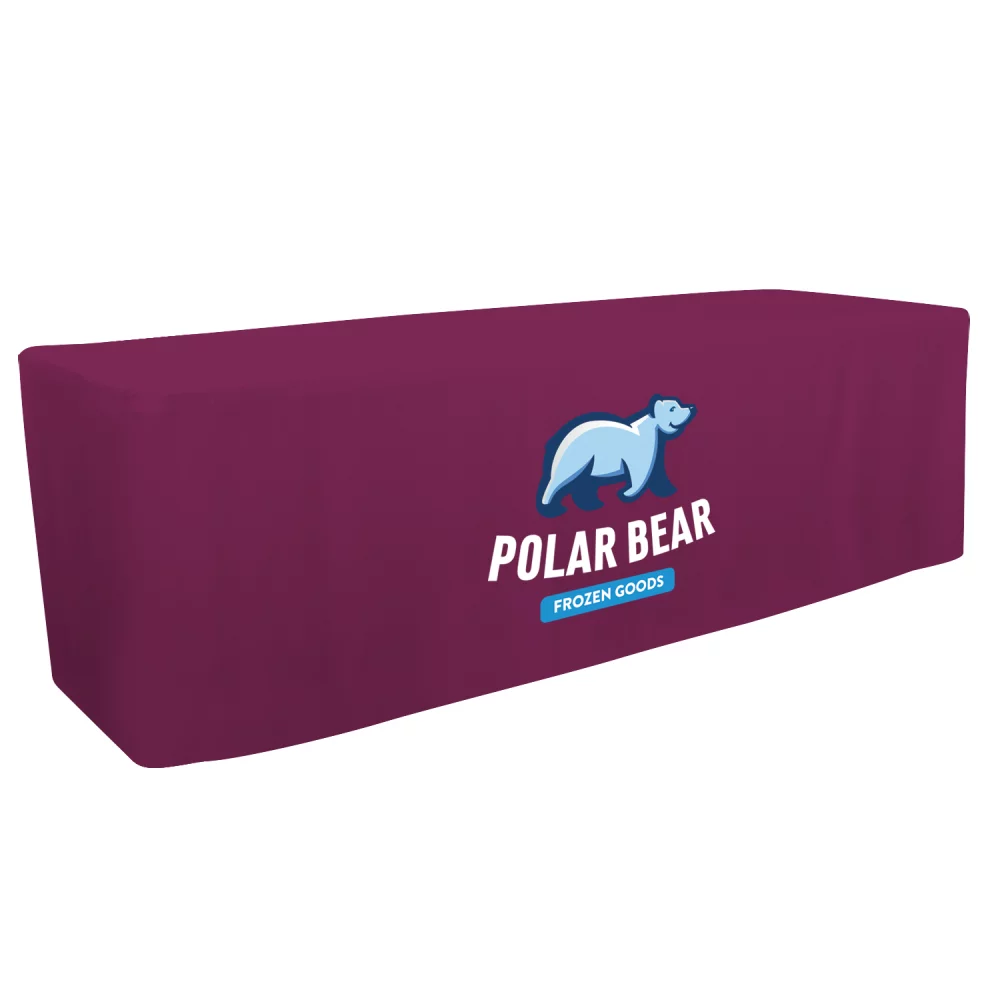 8' Fitted Table Throw (Full-Color Front Only)