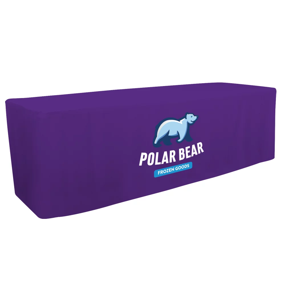 8' Fitted Table Throw (Full-Color Front Only)