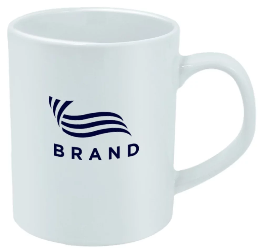 Premium Stoneware 12oz white mug