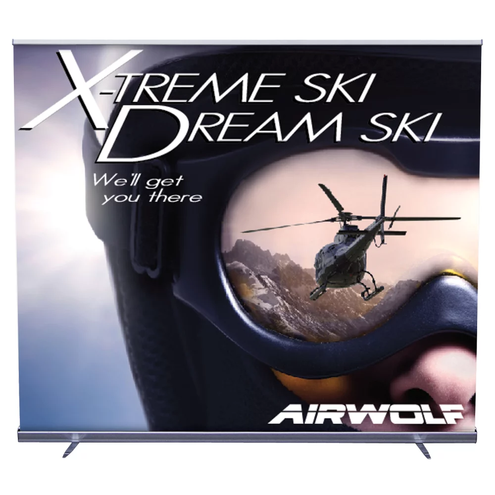 8' Jumbo Wide Retractor 13 oz. Smooth Scrim Vinyl Kit