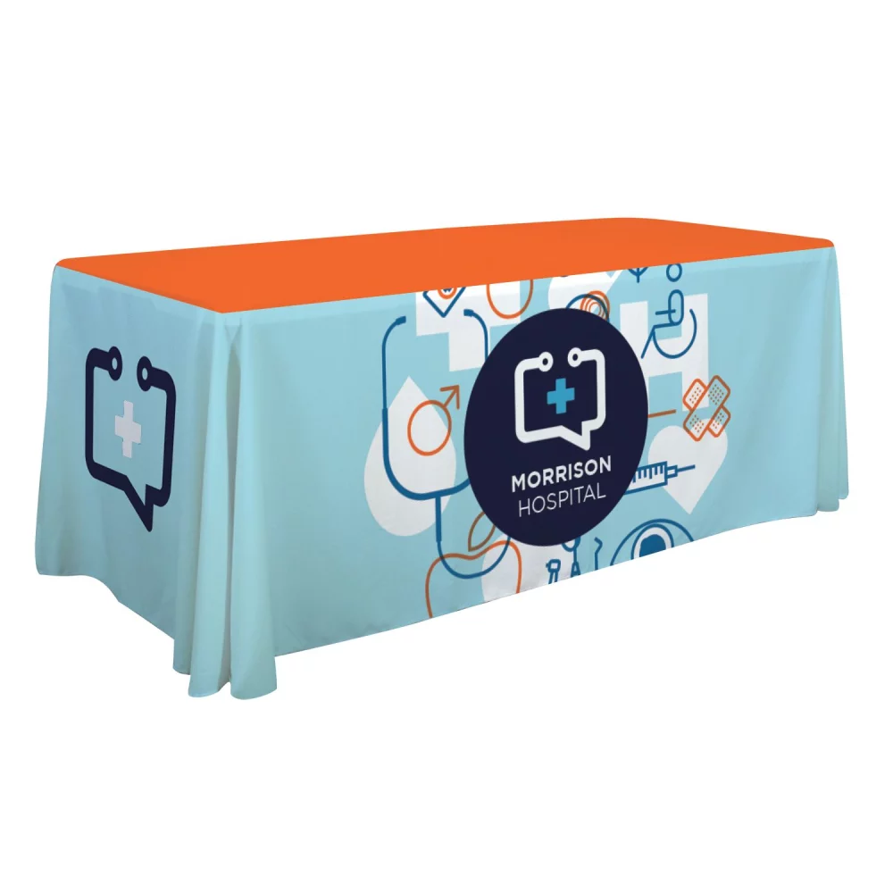 Jeté de table économique de 6' (pleine couleur, pleine page)