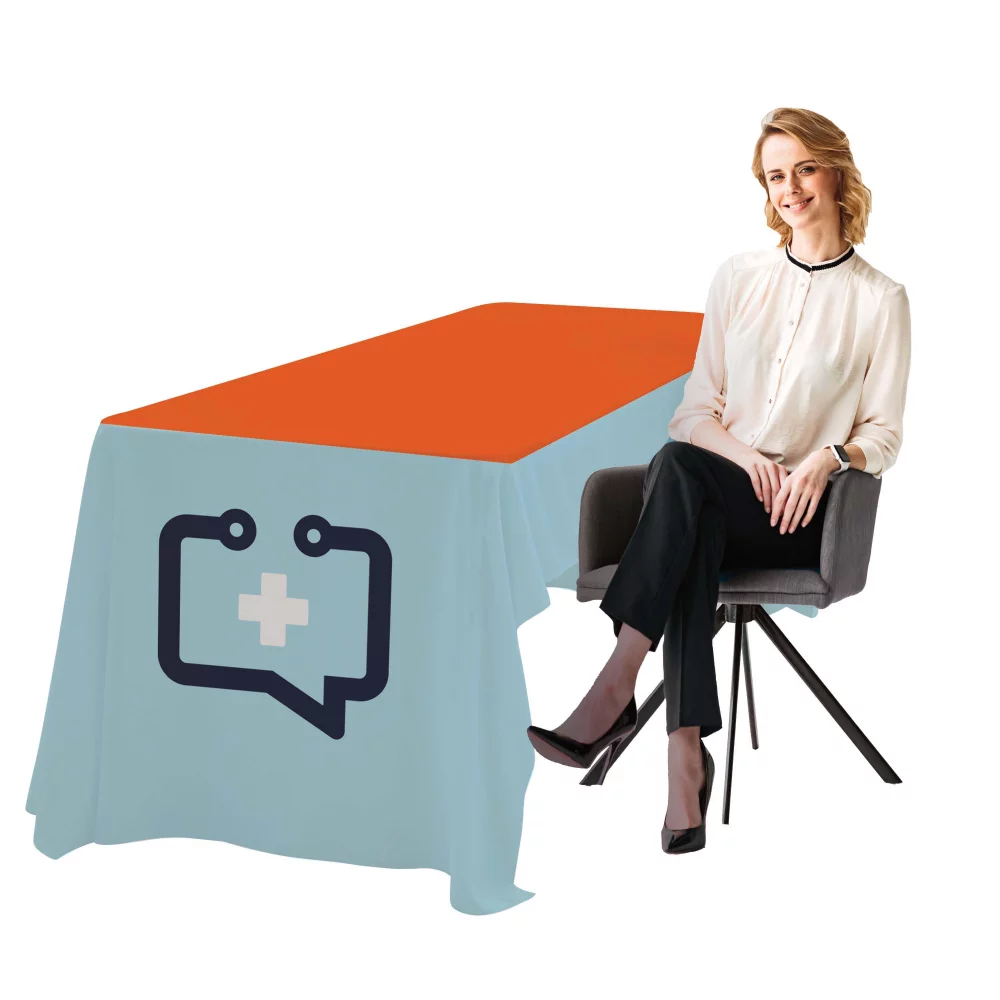 Jeté de table économique de 6' (pleine couleur, pleine page)