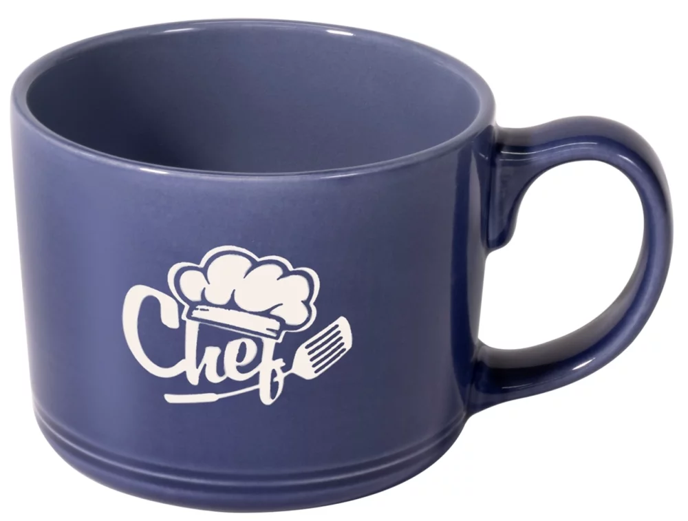 Tasse Nina 12 oz bleu marine dans une boîte cadeau Ripple - Gravée