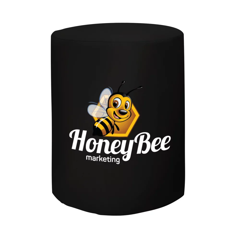 Bar-Height Round Fitted Table Throw (Full-Color Front Only)