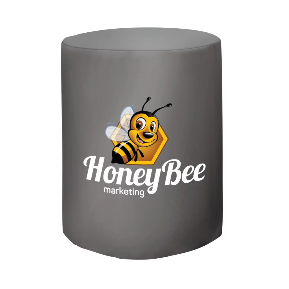 Bar-Height Round Fitted Table Throw (Full-Color Front Only)