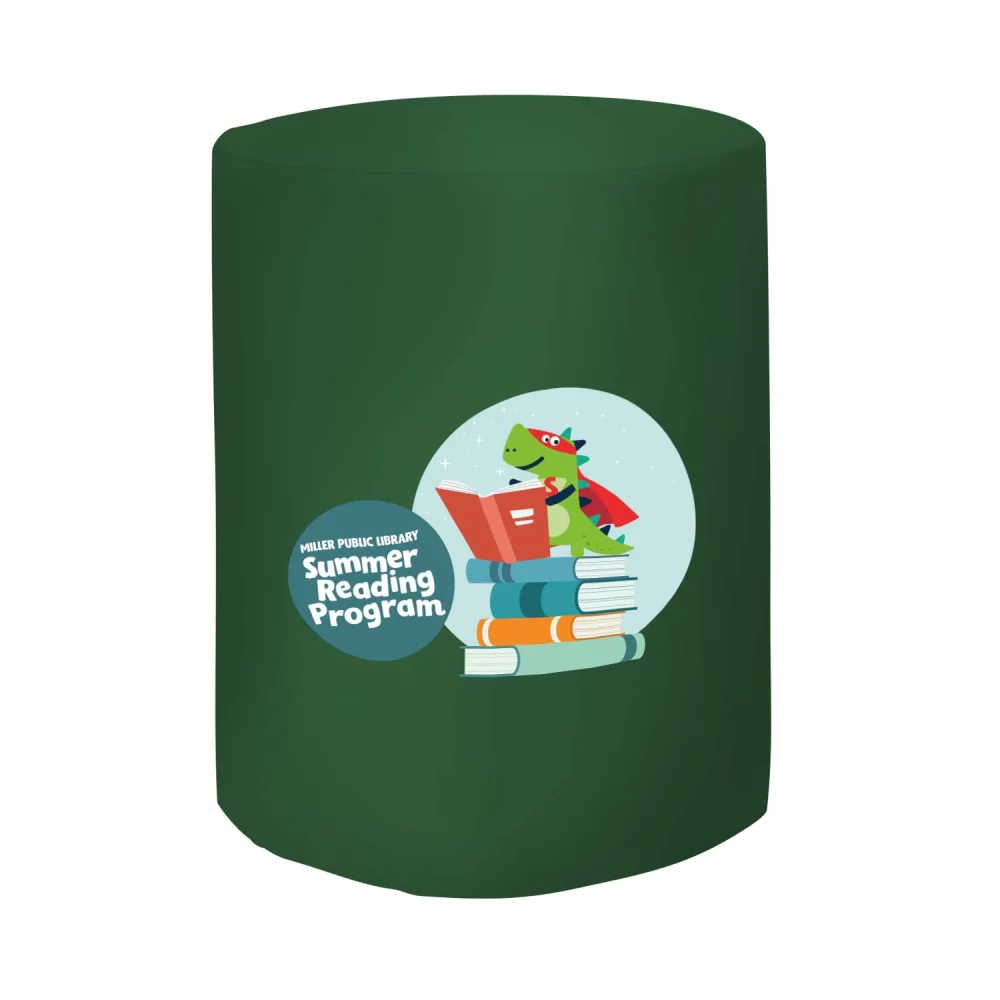 Bar-Height Round Fitted Table Throw (Full-Color Front Only)