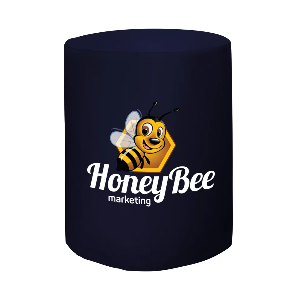 Bar-Height Round Fitted Table Throw (Full-Color Front Only)