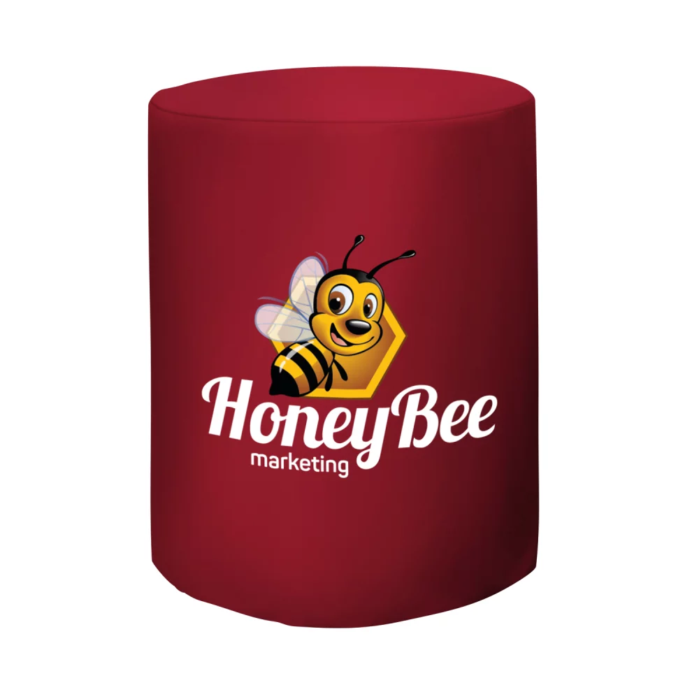 Jeté de table ajusté rond de hauteur de bar (pleine couleur sur le devant uniquement)