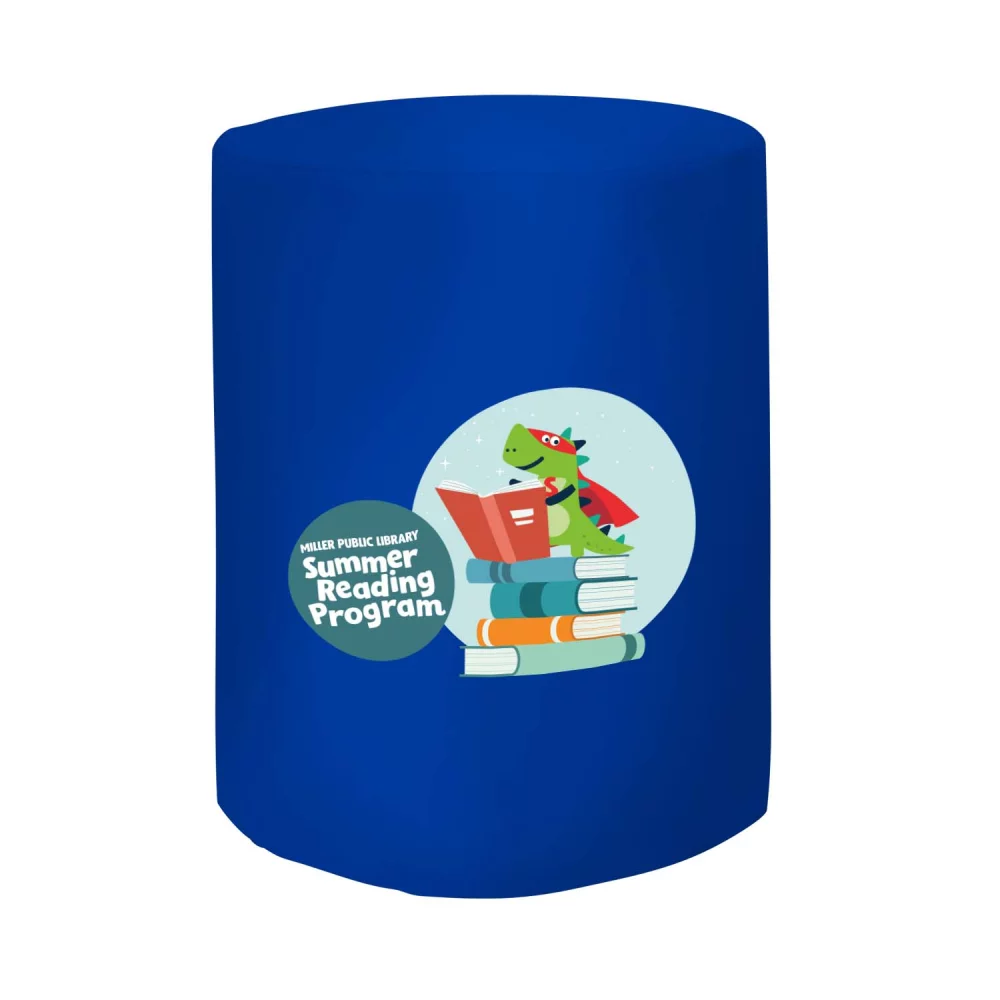 Bar-Height Round Fitted Table Throw (Full-Color Front Only)