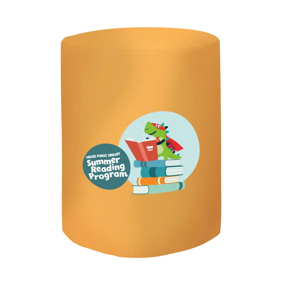 Bar-Height Round Fitted Table Throw (Full-Color Front Only)