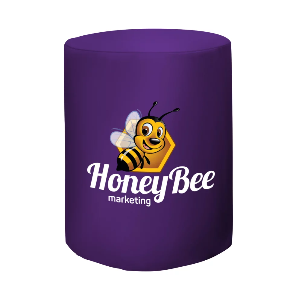 Bar-Height Round Fitted Table Throw (Full-Color Front Only)