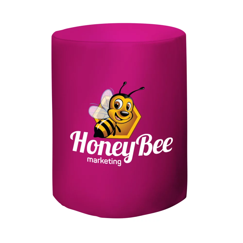 Bar-Height Round Fitted Table Throw (Full-Color Front Only)