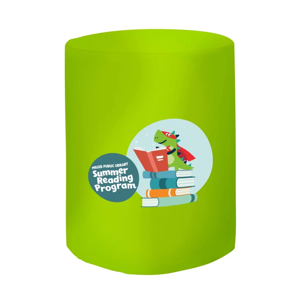 Bar-Height Round Fitted Table Throw (Full-Color Front Only)