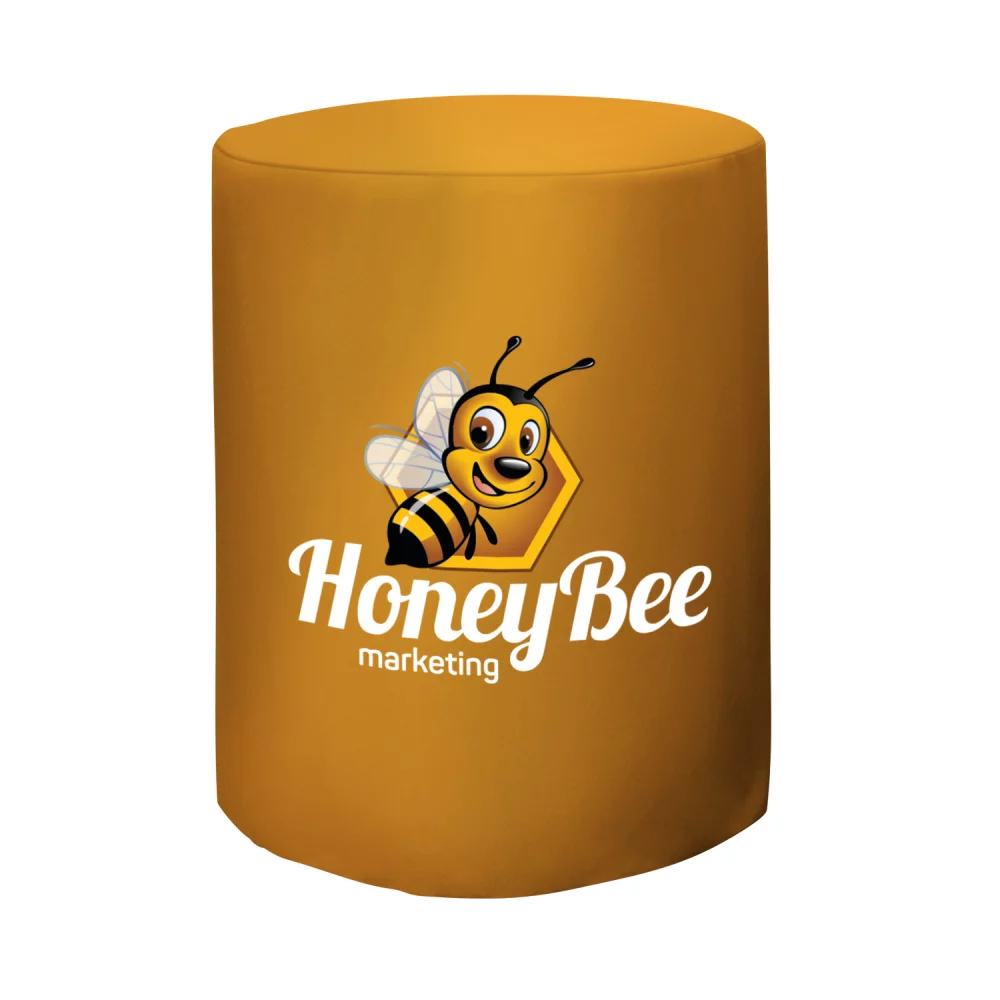 Bar-Height Round Fitted Table Throw (Full-Color Front Only)