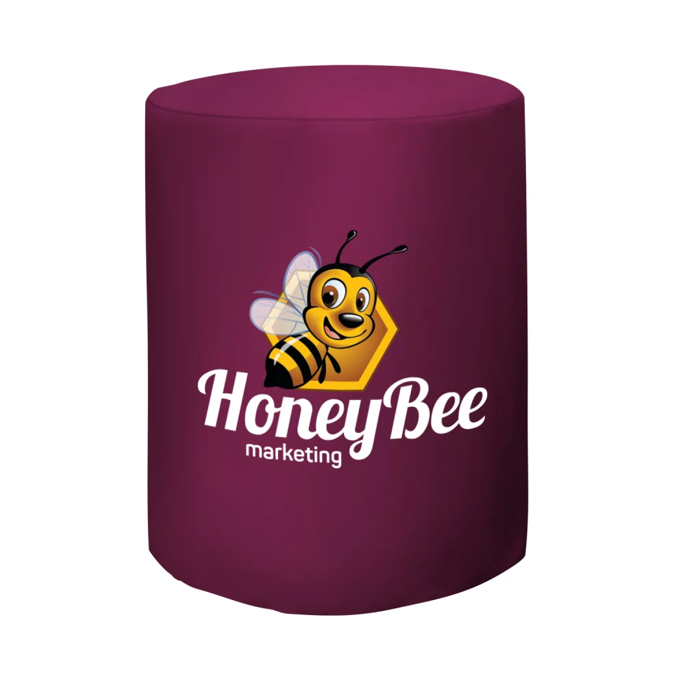 Bar-Height Round Fitted Table Throw (Full-Color Front Only)