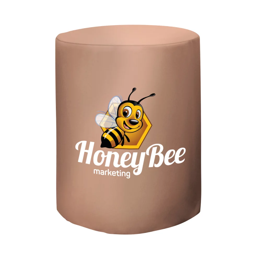 Bar-Height Round Fitted Table Throw (Full-Color Front Only)