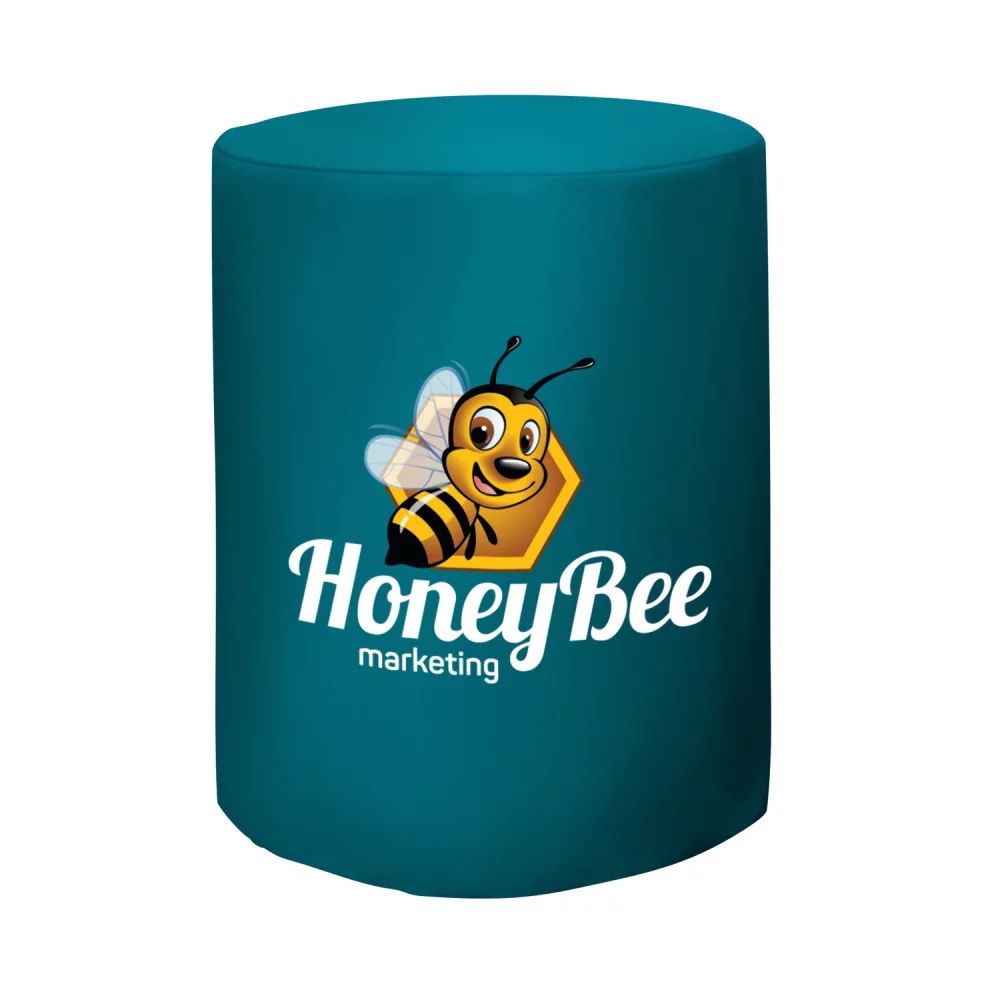 Bar-Height Round Fitted Table Throw (Full-Color Front Only)