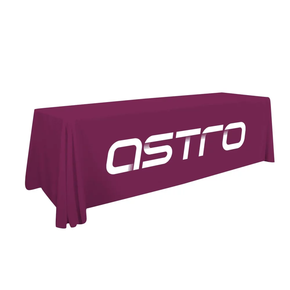 8' LazerLine 4-Sided Throw Full-Color Front Only