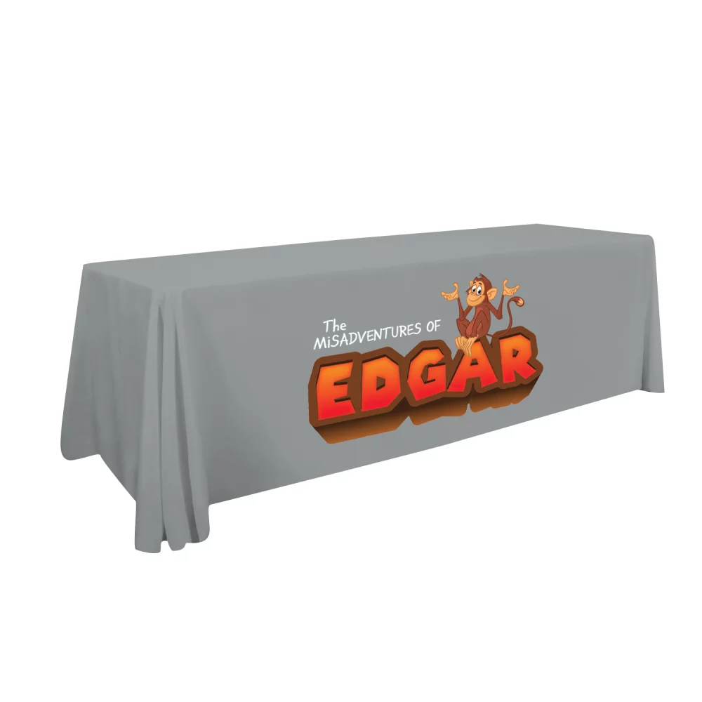 8' LazerLine 4-Sided Throw Full-Color Front Only