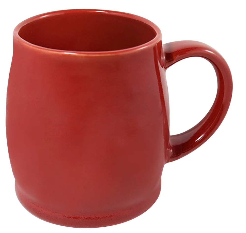 Umea 16oz reactive red mug in Ripple gift box