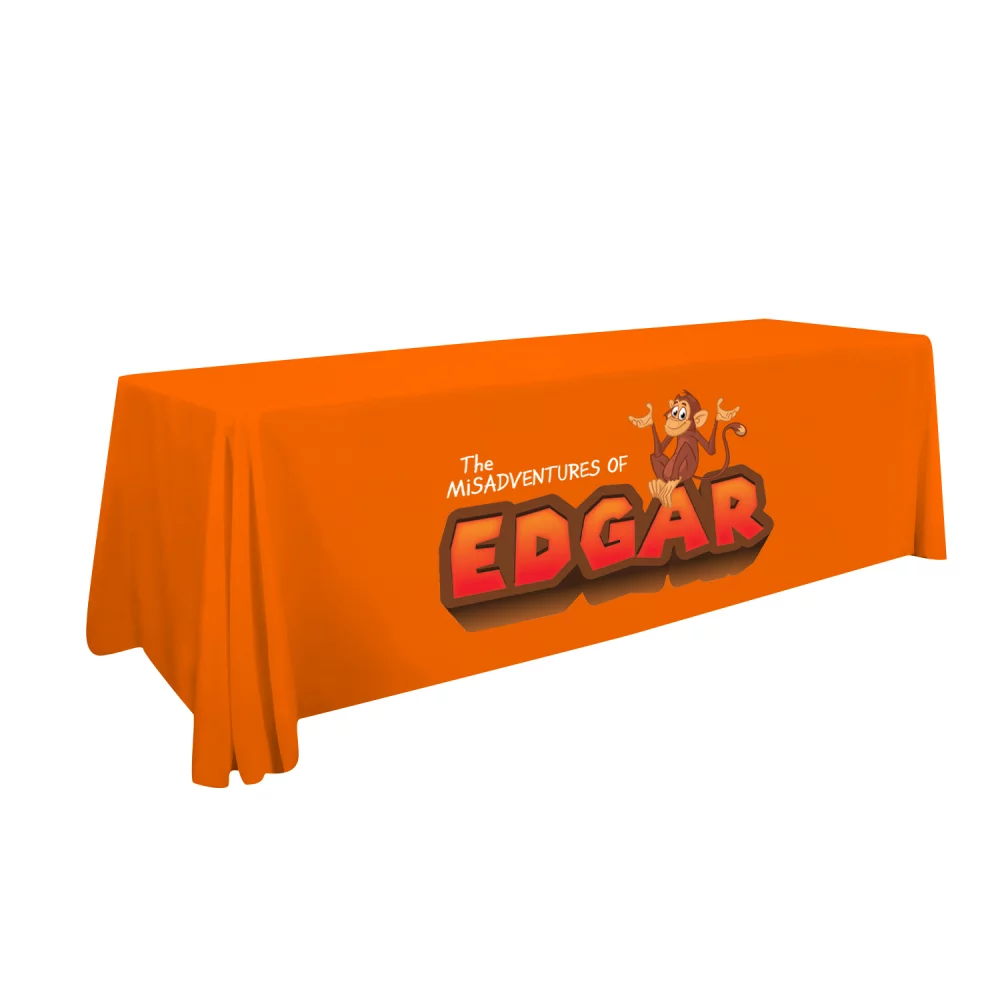 8' LazerLine 4-Sided Throw Full-Color Front Only